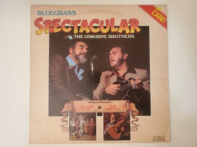 The Osborne Brothers Bluegrass Spectacular vinyl record