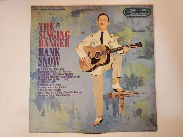 Hank Snow The Singing Ranger vinyl record