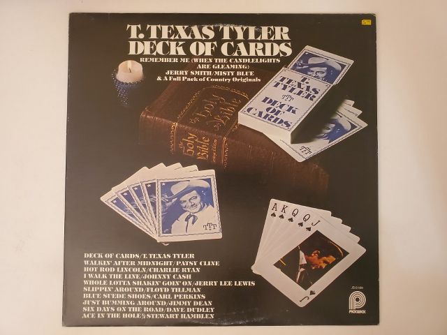 T. Texas Tyler Deck of Cards vinyl record