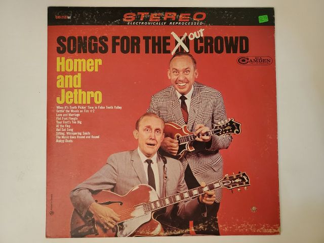 Homer and Jethro Songs for the Out Crowd vinyl record