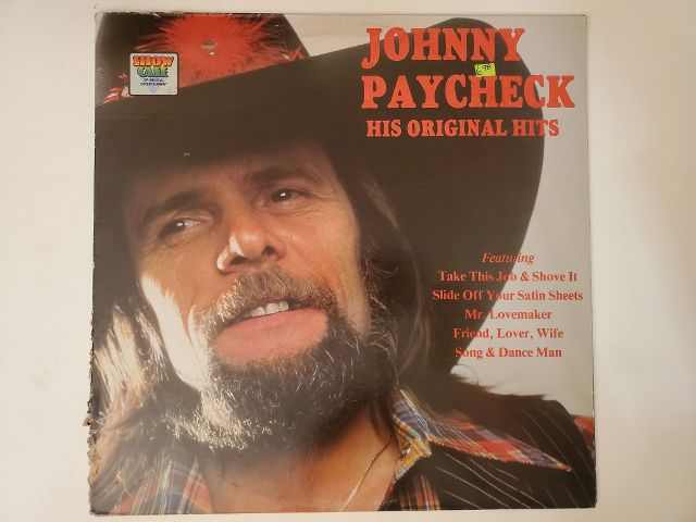 Johnny Paycheck His Original Hits vinyl record