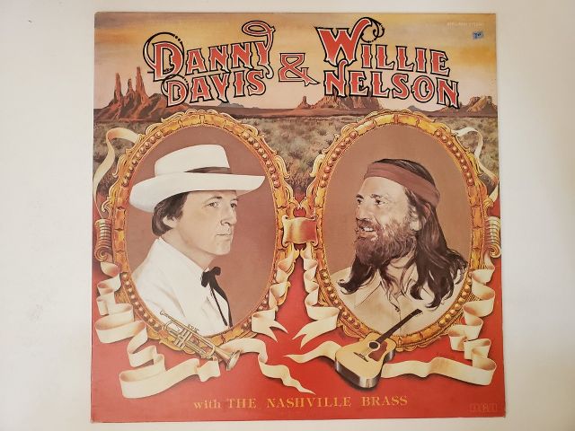 Danny Davis & Willie Nelson (album title not visible) vinyl record