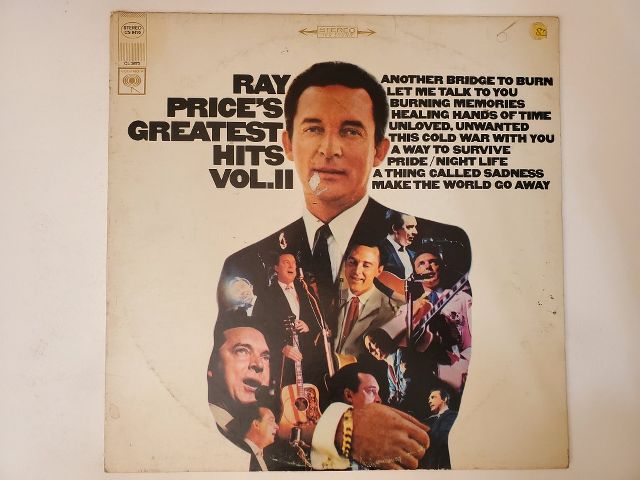 Ray Price Ray Price's Greatest Hits Vol. II vinyl record