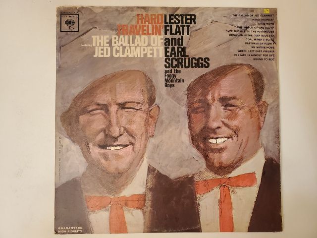 Lester Flatt and Earl Scruggs Hard Travelin' vinyl record