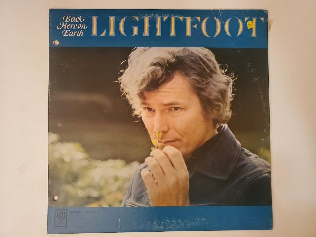 Gordon Lightfoot Back Here on Earth vinyl record