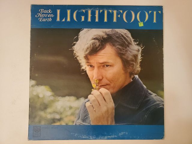 Gordon Lightfoot Back Here on Earth vinyl record