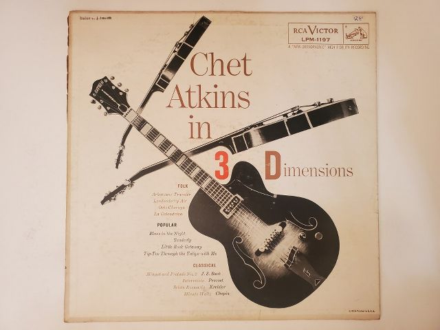Chet Atkins In Three Dimensions vinyl record