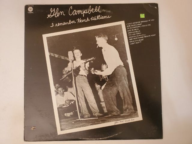 Glen Campbell I Remember Hank Williams vinyl record