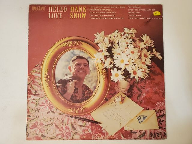 Hank Snow Hello Love vinyl record