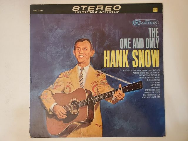 Hank Snow The One and Only vinyl record