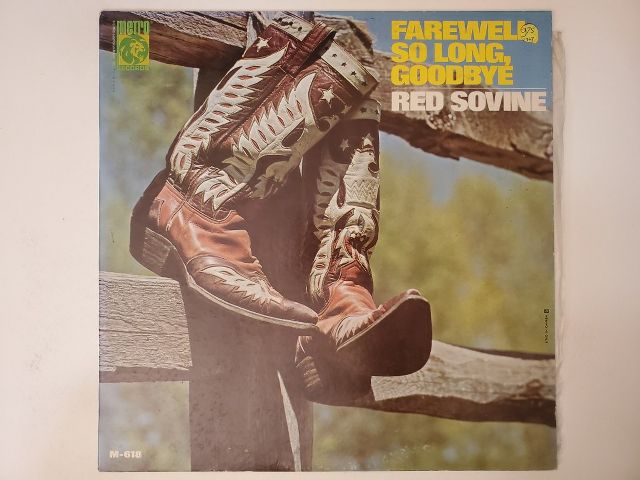 Red Sovine Farewell, So Long, Goodbye vinyl record