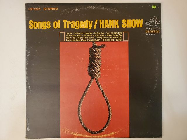 Hank Snow Songs of Tragedy vinyl record