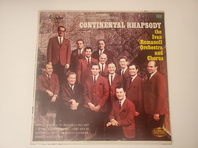 The Ivan Romanoff Orchestra and Chorus Continental Rhapsody vinyl record