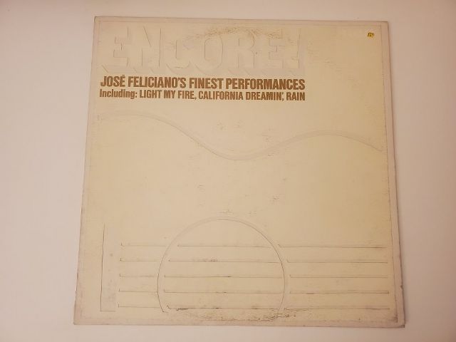 Jos? Feliciano Encore! Jos? Feliciano's Finest Performances vinyl record