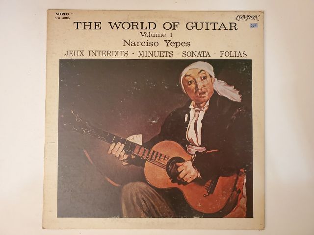 Narciso Yepes The World of Guitar Volume 1 vinyl record