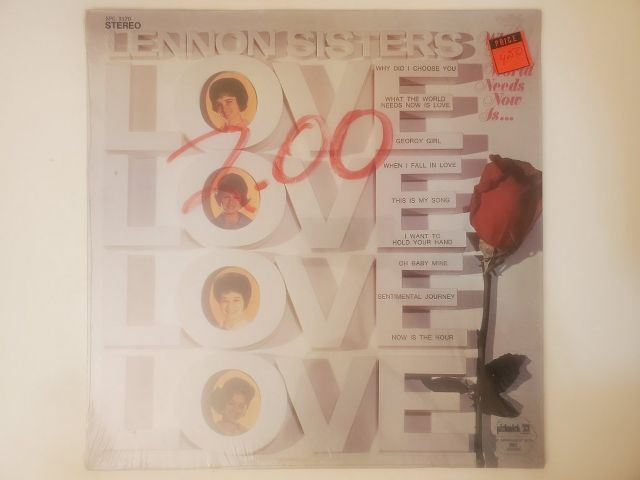 Lennon Sisters Love vinyl record