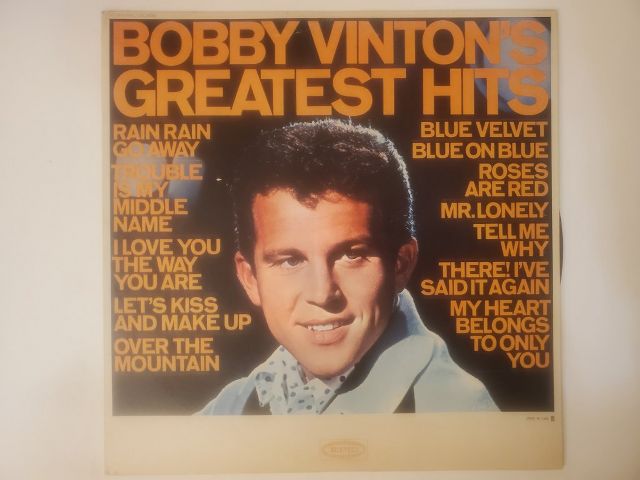 Bobby Vinton Bobby Vinton's Greatest Hits vinyl record