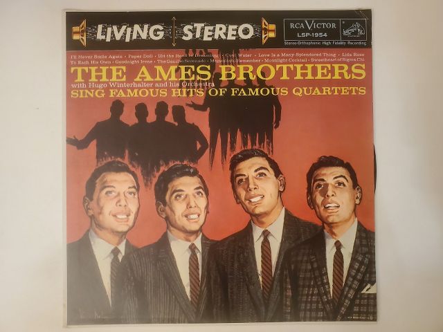 The Ames Brothers Sing Famous Hits of Famous Quartets vinyl record