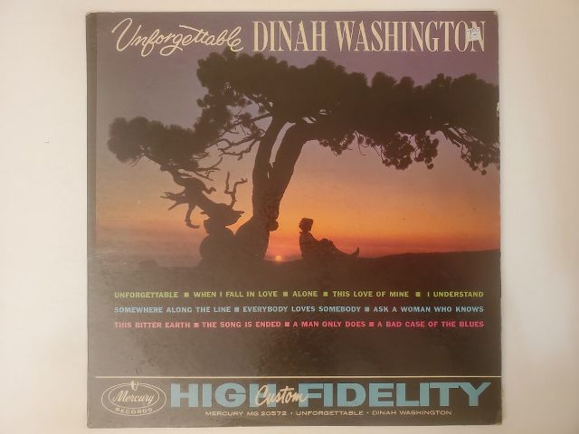 Dinah Washington Unforgettable vinyl record
