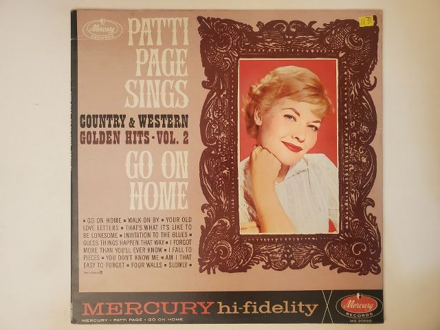 Patti Page Patti Page Sings Country and Western Golden Hits Vol. 2 vinyl record