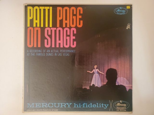 Patti Page On Stage vinyl record