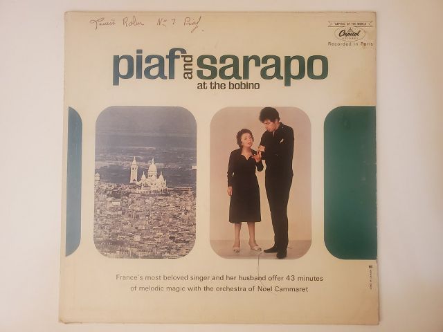 Piaf and Sarapo At the Bobino vinyl record