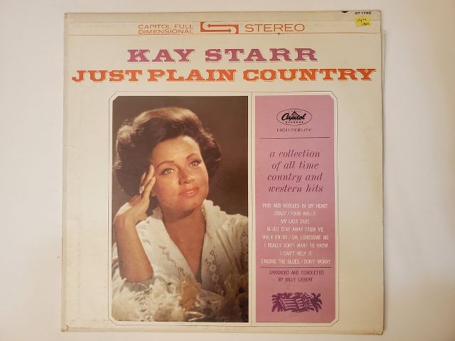 Kay Starr Just Plain Country vinyl record