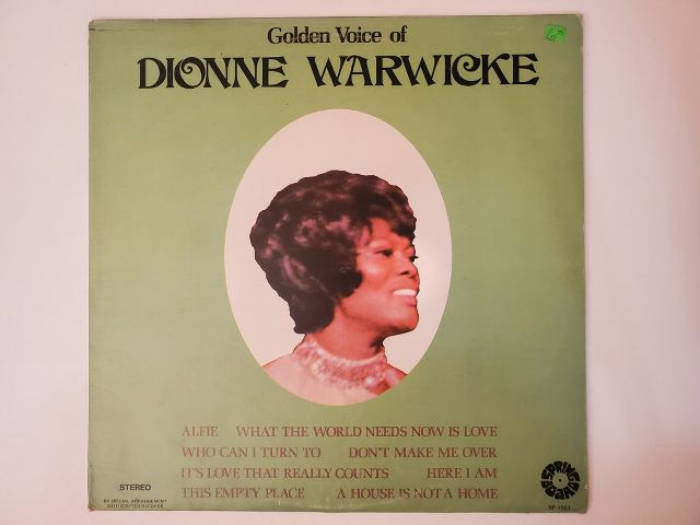 Dionne Warwick Golden Voice of Dionne Warwicke vinyl record