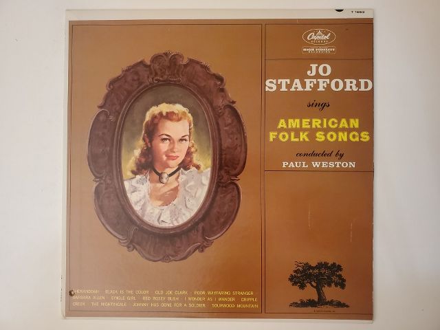 Jo Stafford Sings American Folk Songs vinyl record