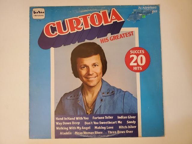 Bobby Curtola His Greatest vinyl record