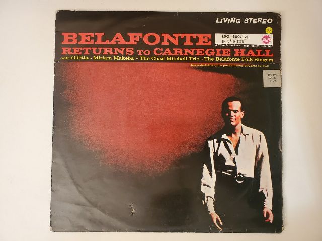 Harry Belafonte Belafonte Returns to Carnegie Hall vinyl record
