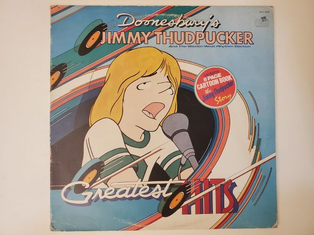 Doonesbury's Jimmy Thudpucker Greatest Hits vinyl record