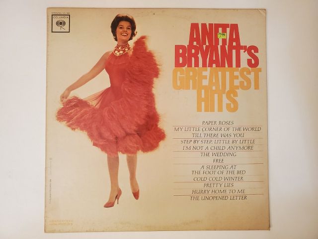 Anita Bryant Greatest Hits vinyl record