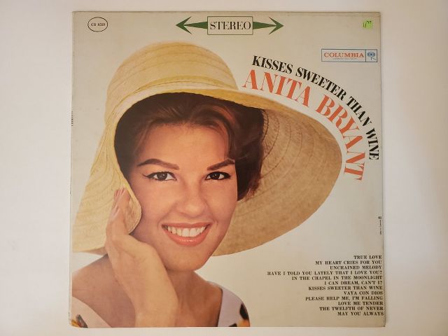 Anita Bryant Kisses Sweeter Than Wine vinyl record