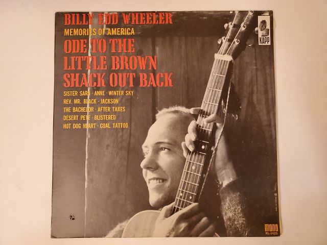 Billy Edd Wheeler Memories of America/Ode to the Little Brown Shack Out Back vinyl record