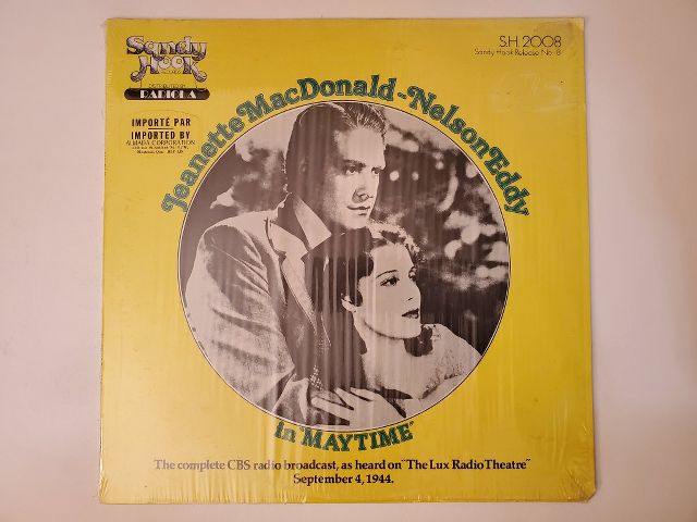 Jeanette MacDonald and Nelson Eddy In Maytime vinyl record