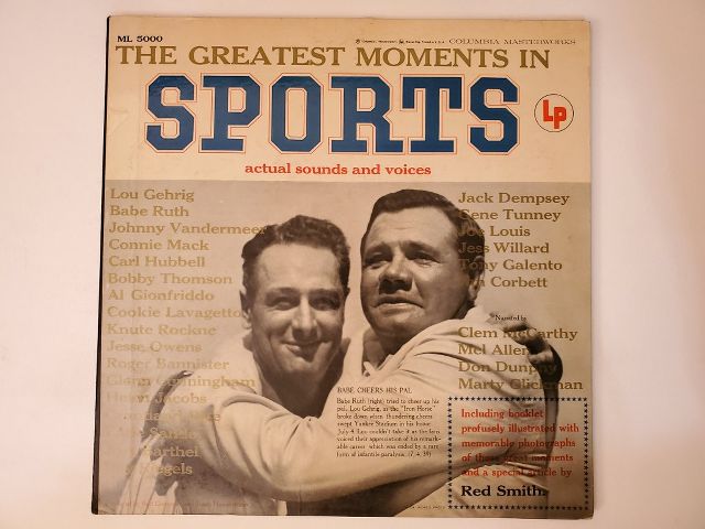 Various The Greatest Moments in Sports vinyl record
