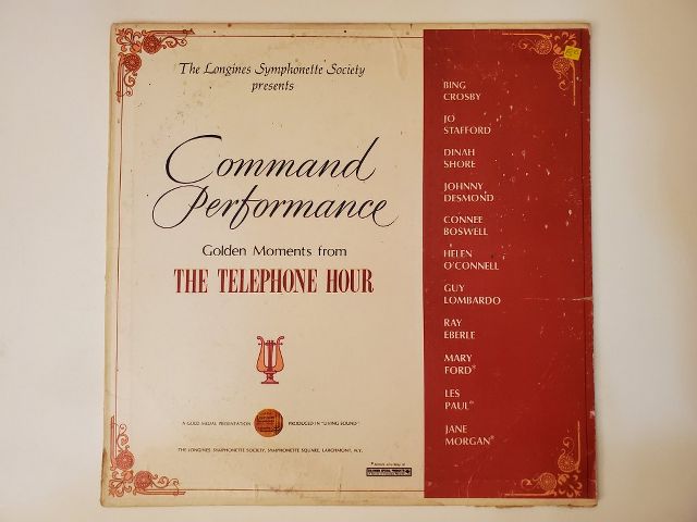 Various Artists Command Performance: Golden Moments from The Telephone Hour vinyl record