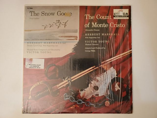 Herbert Marshall, Joan Loring, Victor Young The Snow Goose / The Count of Monte Cristo vinyl record
