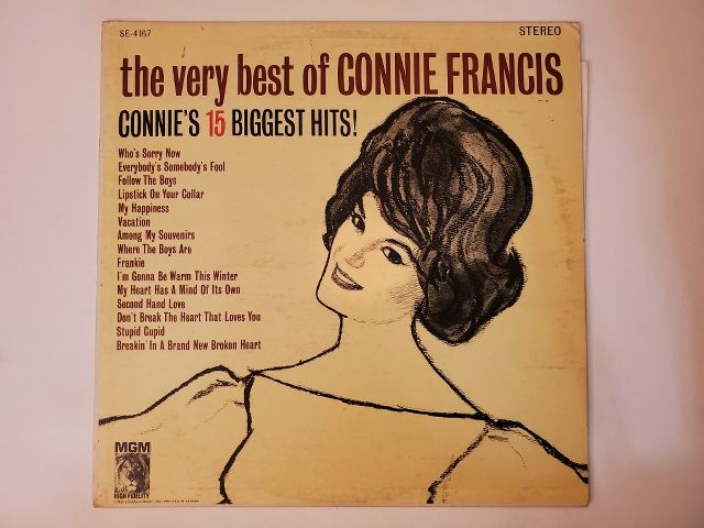Connie Francis The Very Best of Connie Francis: Connie?s 15 Biggest Hits vinyl record