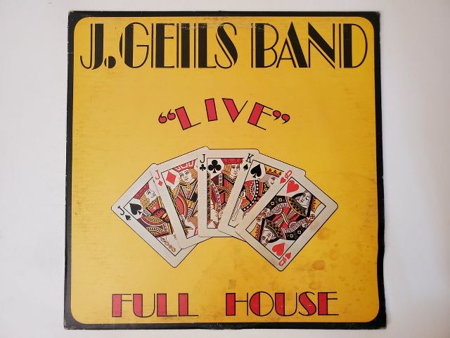 J. Geils Band Live Full House vinyl record