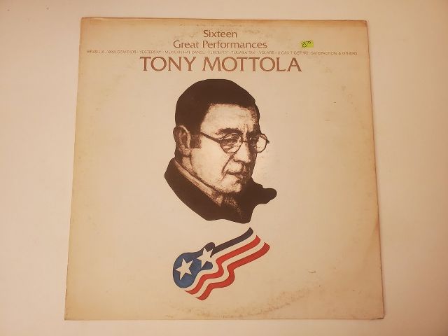Tony Mottola Sixteen Great Performances vinyl record