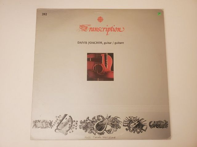 Davis Joachim Transcription vinyl record