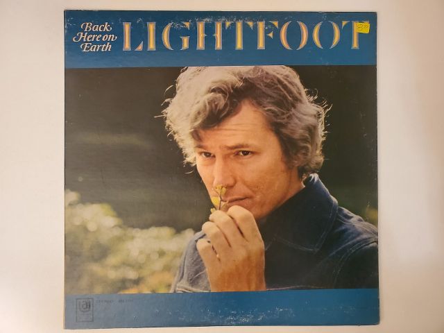 Gordon Lightfoot Back Here on Earth vinyl record