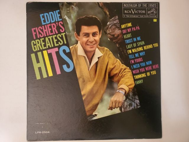 Eddie Fisher Eddie Fisher's Greatest Hits vinyl record