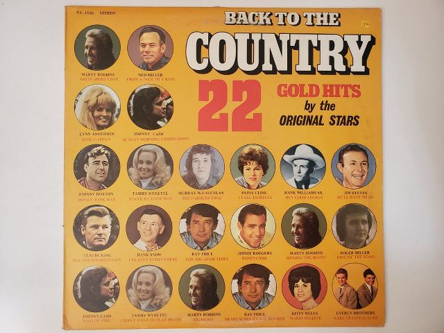 Various Artists Back to the Country: 22 Gold Hits vinyl record