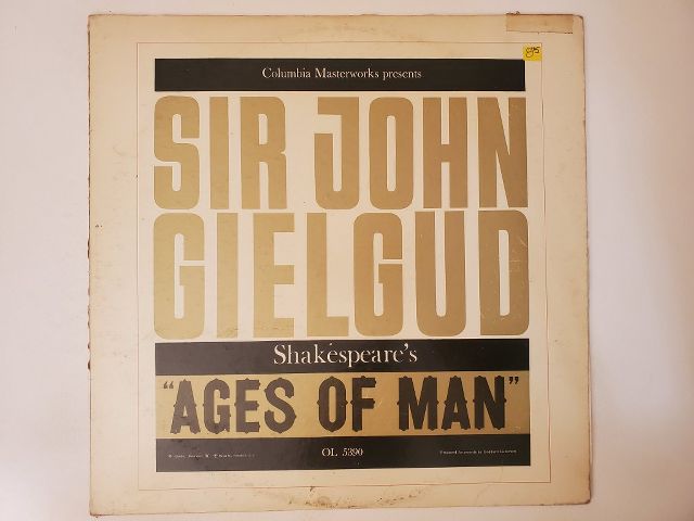 Sir John Gielgud Ages of Man vinyl record