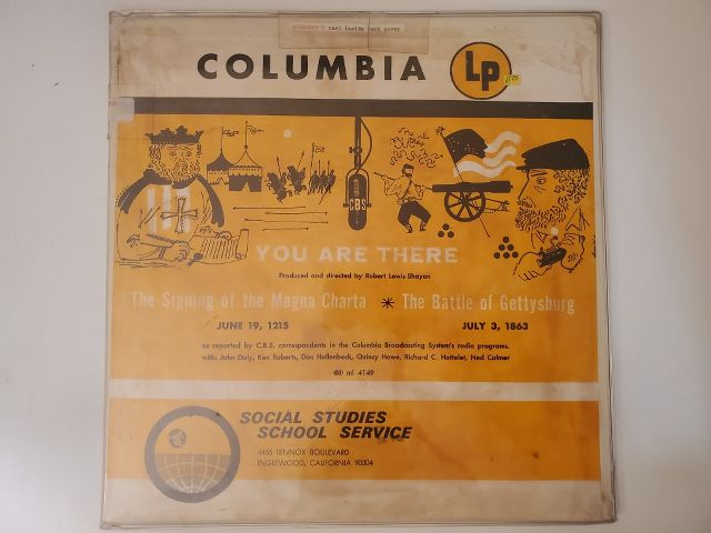 Various Artists You Are There: The Signing of the Magna Charta / The Battle of Gettysburg vinyl record