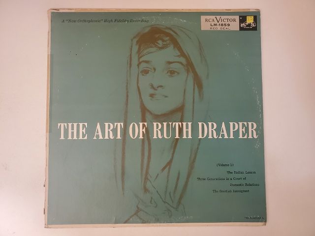 Ruth Draper The Art of Ruth Draper (Volume 1) vinyl record