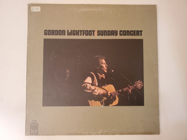 Gordon Lightfoot Sunday Concert vinyl record